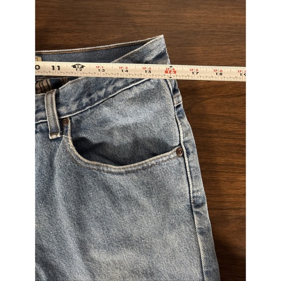 LL Bean Classic Fit Jeans Mens 32x32 Flannel Lined Straight Denim Workwear Vtg - Picture 10 of 14